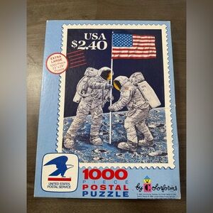 1989 Colorforms United States Postal Service 1000 Piece Puzzle Men on the Moon